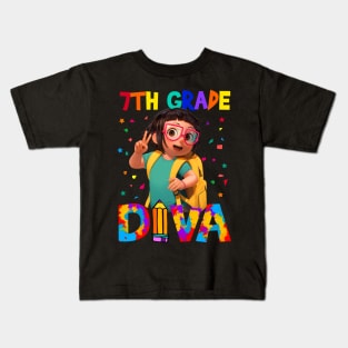 7th Grade Diva Back To School Kids T-Shirt